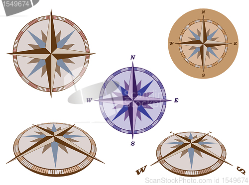 Image of retro compasses  