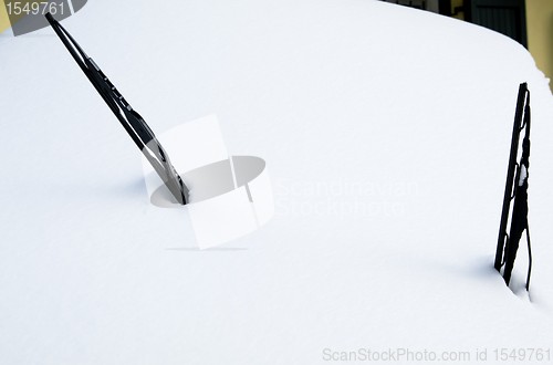 Image of Car hidden in snow