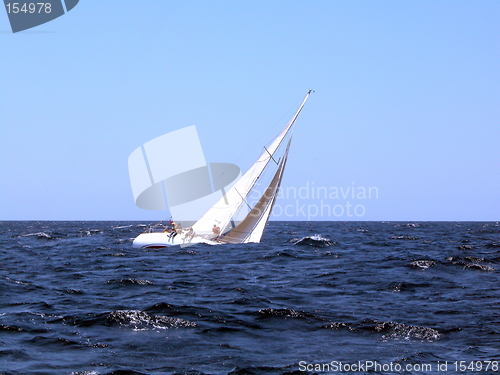 Image of Sailing with strong wind