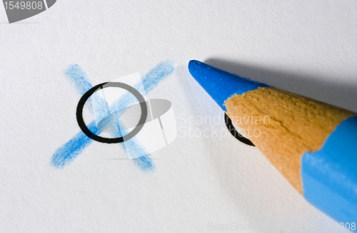 Image of Blue pencil