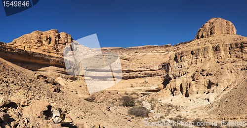 Image of Wall of the desert canyon