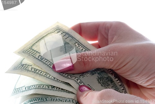Image of Dollars in hands
