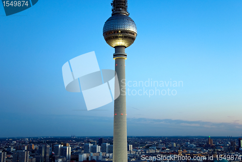 Image of berlin skyline tv tower