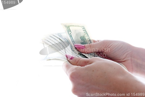 Image of Dollars in hands