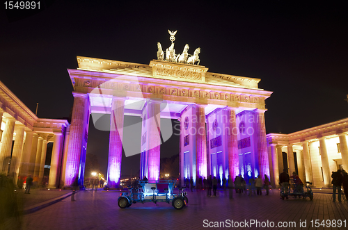 Image of festival of lights brandenburger tor pink RF