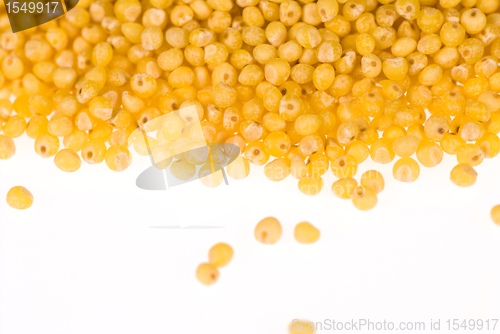 Image of Millet seeds on white