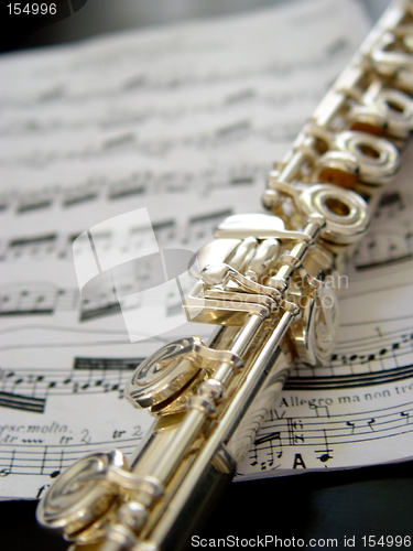 Image of Flute on music notes