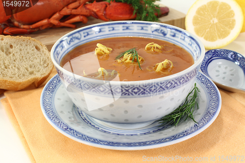 Image of fresh Lobster Bisque Asian