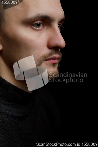 Image of face of a young man