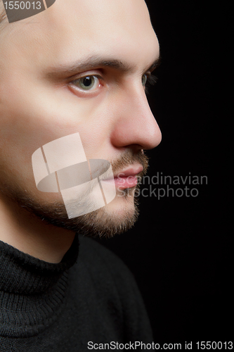 Image of face of a young man