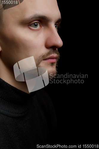 Image of face of a young man
