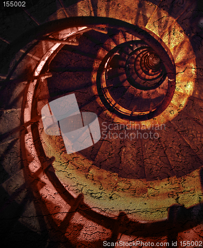 Image of Abstract spiral grunge pattern