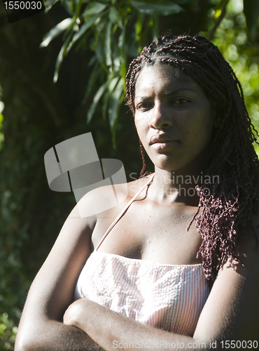 Image of native Nicaragua woman Corn Island portrait