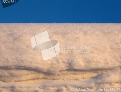 Image of Snow white against the blue sky