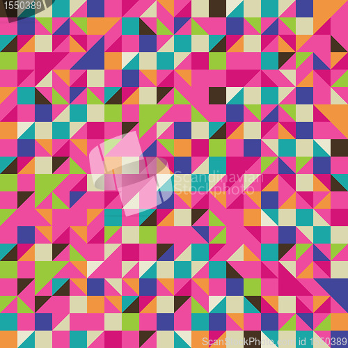 Image of Colorful Illustration of Mosaic