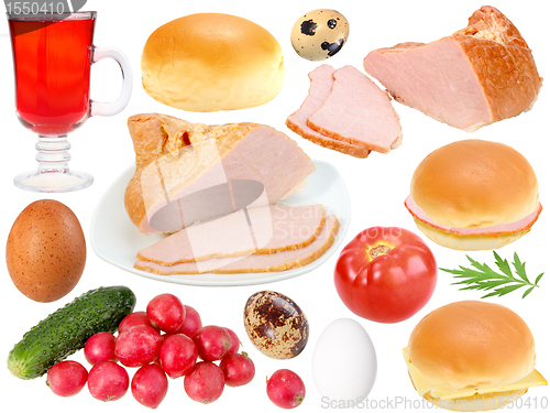 Image of Set of food ingredients