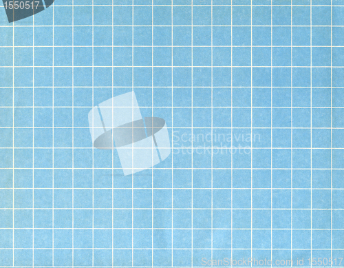 Image of White Grid On Blue