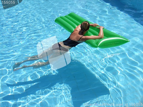 Image of Floating in the Pool