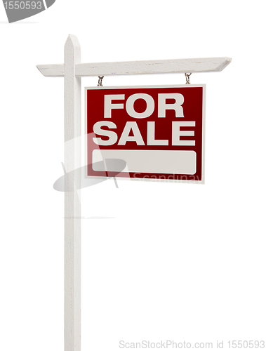 Image of For Sale Real Estate Sign Isolated - Right