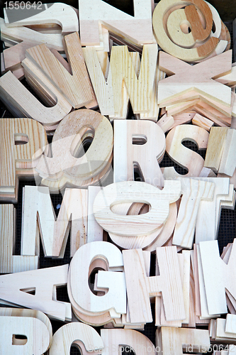 Image of Wooden letters