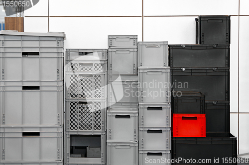 Image of Commercial plastic crates