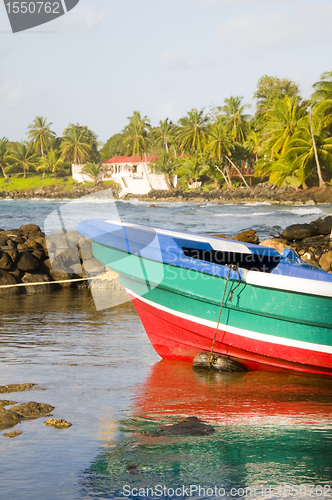 Image of fishing boat Caribbean Sea Corn Island Nicaragua