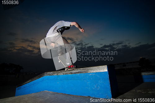 Image of Skateboarder on a grind