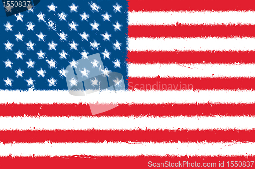 Image of USA flag grunge 