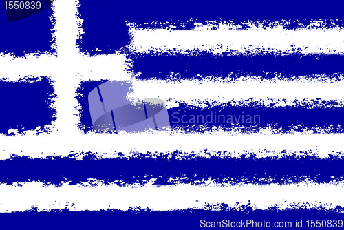 Image of Greece flag grunge 