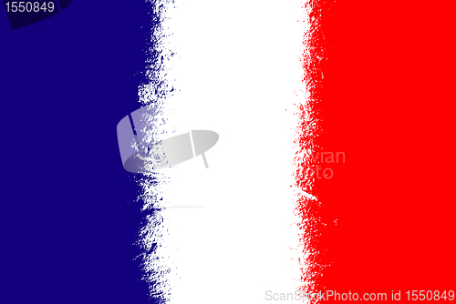 Image of France flag grunge 