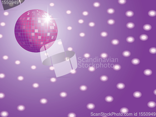Image of disco ball with lights