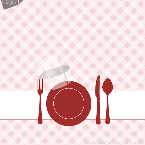 Image of Brunch invitation with pattern background