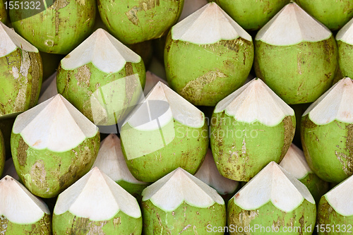 Image of Coconuts to sell background