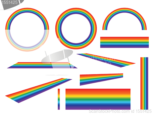 Image of set of rainbows