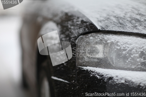 Image of snow car