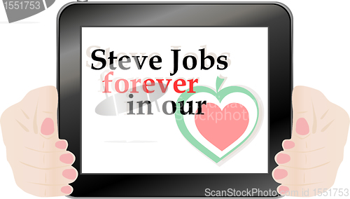 Image of vector touchpad or Tablet PC isolated on white
