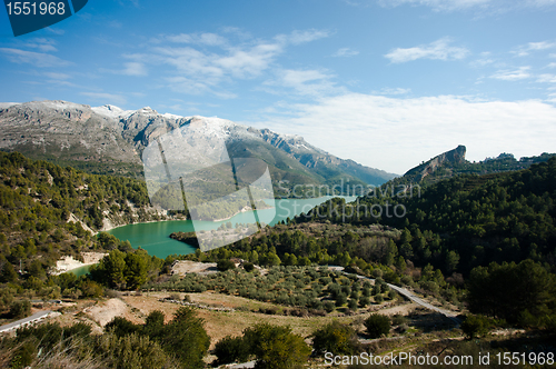 Image of Guadalest valley winter scene