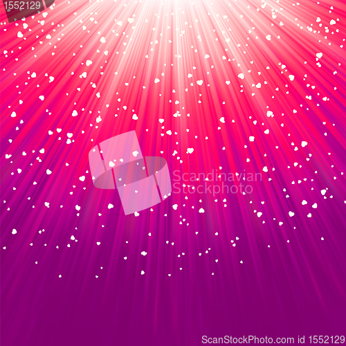 Image of Love bright theme with hearts and stars. EPS 8