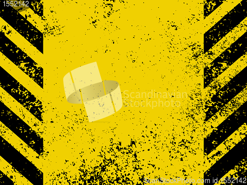 Image of A grungy and worn hazard stripes texture. EPS 8