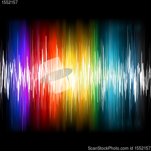 Image of Equalizer Abstract Sound Waves. EPS 8