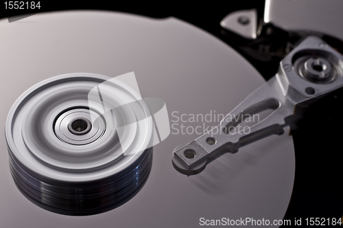 Image of hard disk drive in motion  (zero-seven)