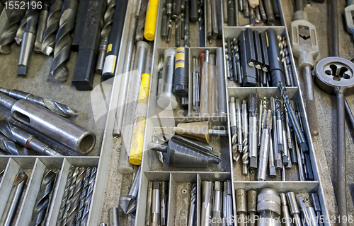 Image of work tools in drawer