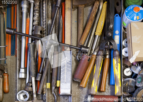 Image of tools in drawer