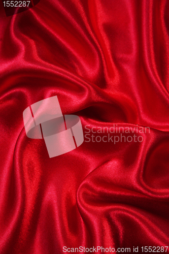 Image of Smooth elegant red silk as background 