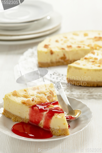 Image of cheesecake slice