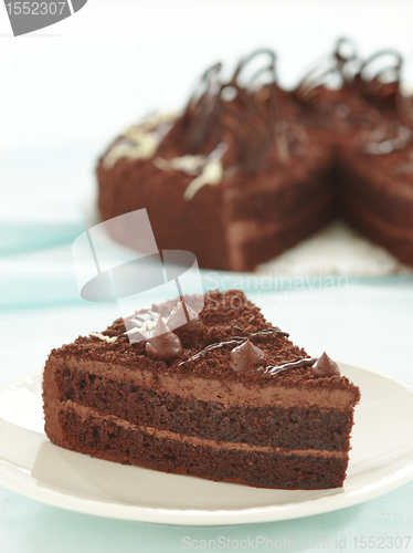 Image of chocolate cake slice