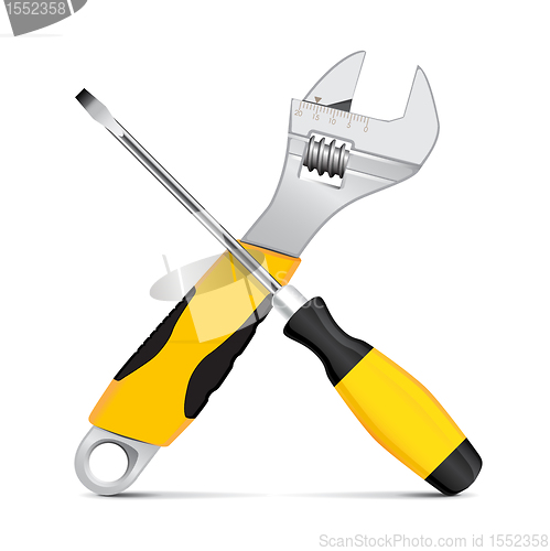 Image of Vector wrench and screwdriver