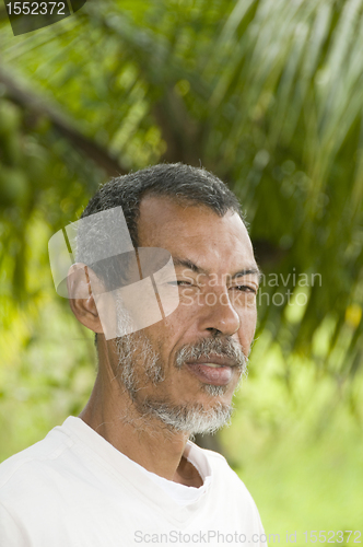 Image of native Nicaraguan man portrait Corn Island Nicaragua