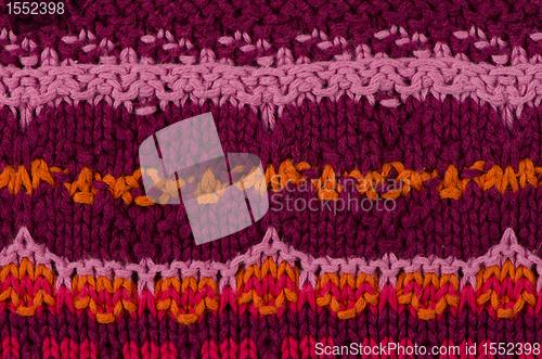 Image of Striped knitted texture