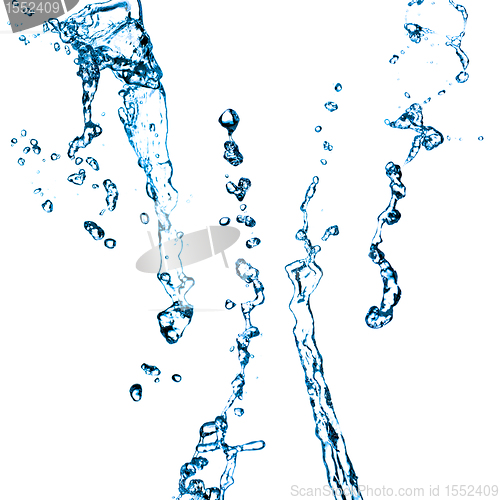 Image of Blue water splash